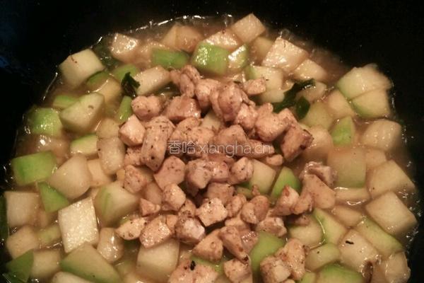 冬瓜炒鸡丁的做法图解6