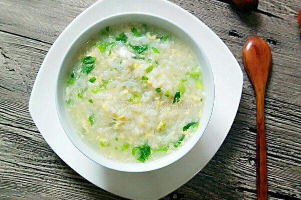 生菜大米鸡蛋粥的做法图解7
