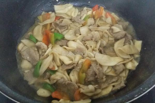 肉炒杏鲍菇的做法图解4