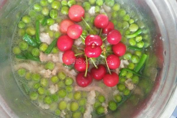 独家樱桃豌豆肉丝汤的做法图解7