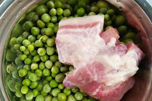 独家樱桃豌豆肉丝汤的做法图解1