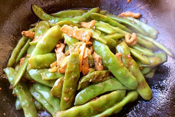 里脊肉焖油豆角的做法图解9