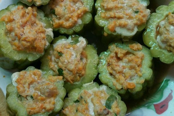 苦瓜酿肉的做法图解11