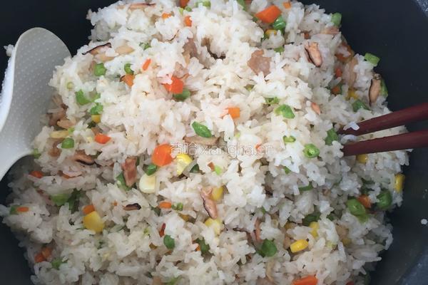 糯米豆角咸饭的做法图解8