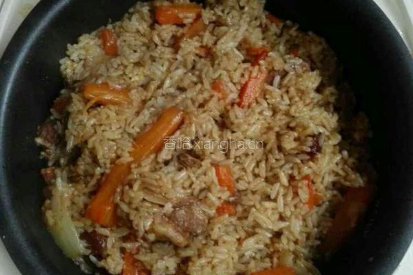 羊肉抓饭的做法图解4