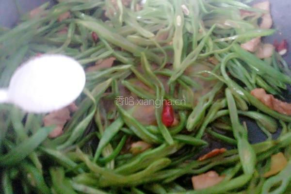 豆角丝炒肉的做法图解8