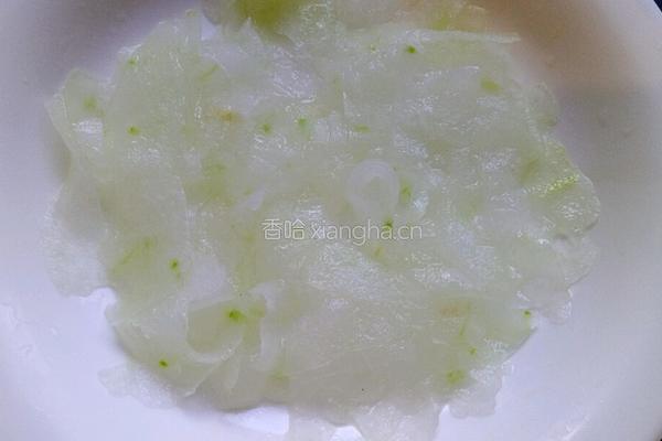 冬瓜片肉末汤的做法图解1