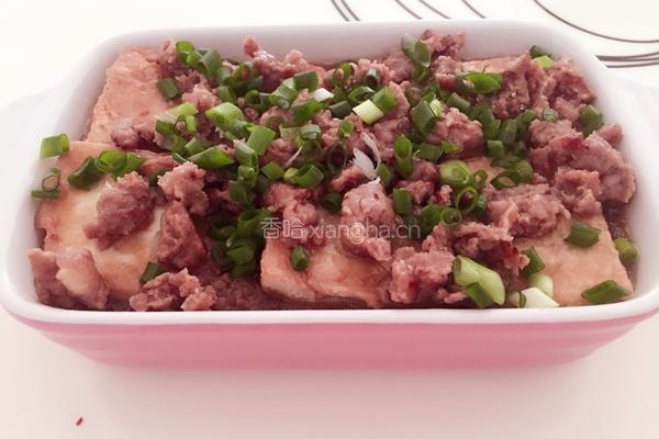 蜜汁黑椒肉末浇老豆腐的做法图解8