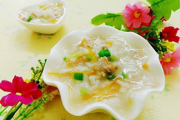 胡萝卜瘦肉粥的做法图解7