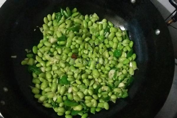 炒毛豆米的做法图解3
