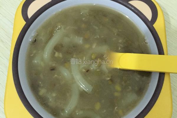 冰糖绿豆通心粉汤