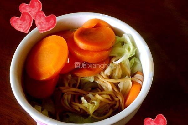 蔬菜面的做法图解4
