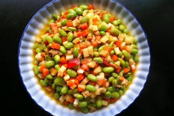 毛豆辣丁的做法图解6