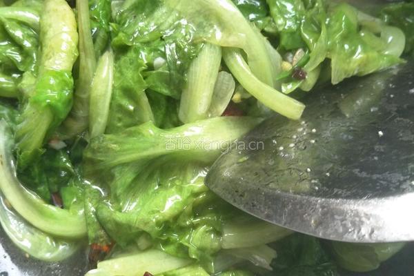 简单的素炒生菜的做法图解4