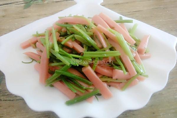 火腿炒芹菜的做法图解13
