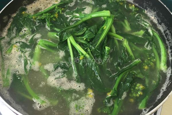 水煮油菜心的做法图解4