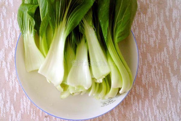 香菇油菜的做法图解3