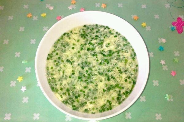 韭菜鸡蛋汤