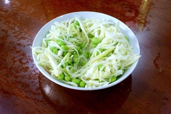 毛豆炒茭白的做法图解6