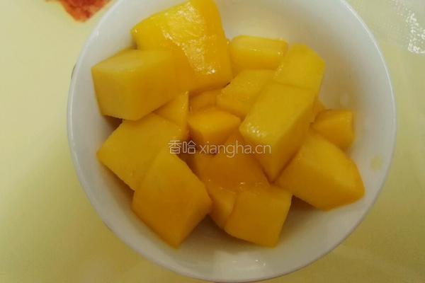 芒果糯米糍（微波炉版）的做法图解3