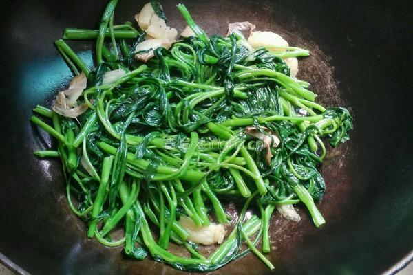 蒜仁空心菜的做法图解4