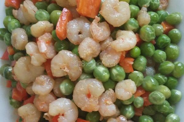 青豆炒虾仁的做法图解12