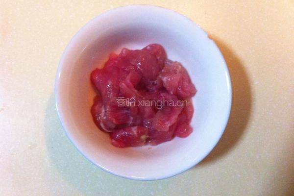 四季豆炒肉片的做法图解3