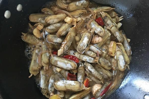 辣炒蛏子的做法图解6