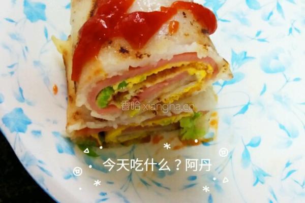 早餐蛋饼卷