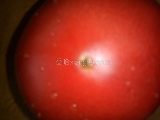 把西红柿洗干净，
