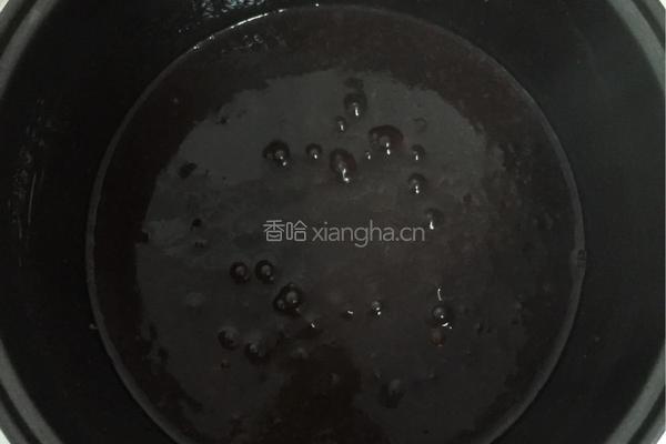 红豆黑米养生粥的做法图解4