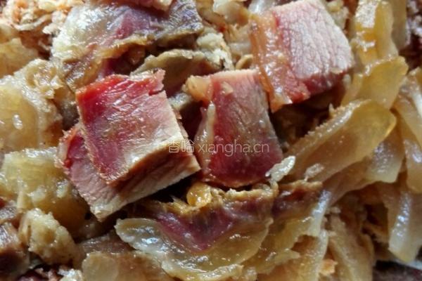 腌肉萝卜丝的做法图解4