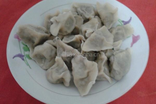苋菜大肉饺子