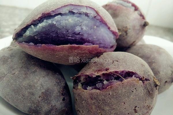 紫薯饼的做法图解2