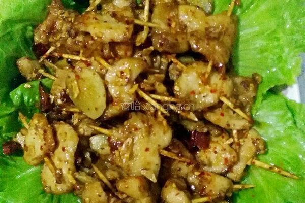 牙签鸡肉的做法图解6