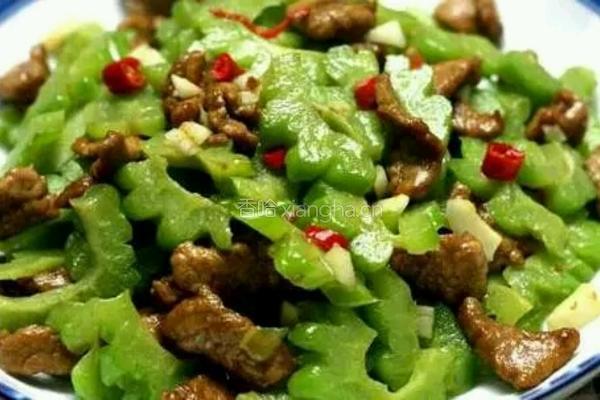 苦瓜炒肉的做法图解8