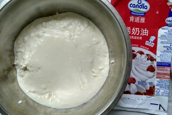 奶油提子雪糕的做法图解3