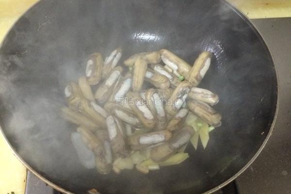 炒蛏子的做法图解4