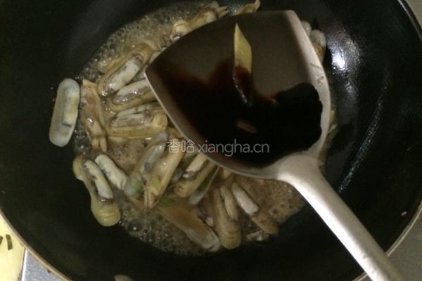 炒蛏子的做法图解6
