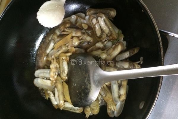 炒蛏子的做法图解9