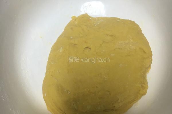 南瓜蝴蝶花卷的做法图解2