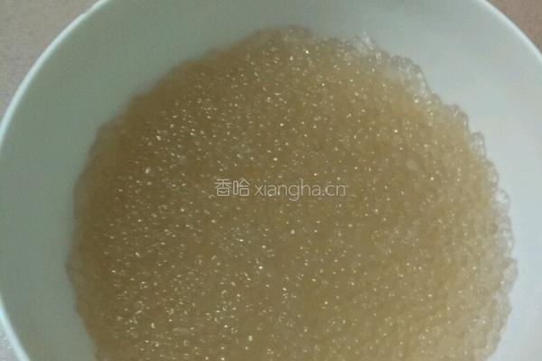 龟苓膏芒果椰汁西米露的做法图解4