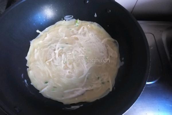 土豆丝摊饼的做法图解4