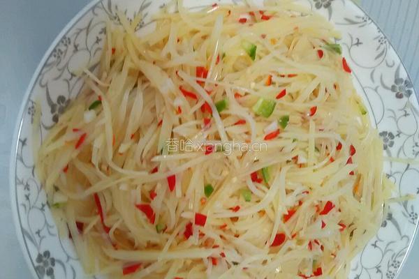 柠檬土豆丝的做法图解4