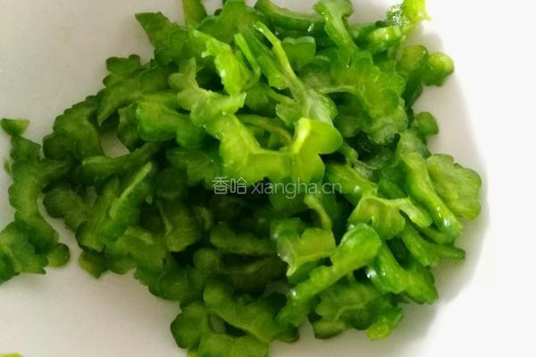 苦瓜煎蛋的做法图解4