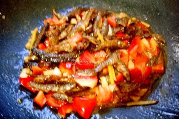 小鱼干炒青豆的做法图解7