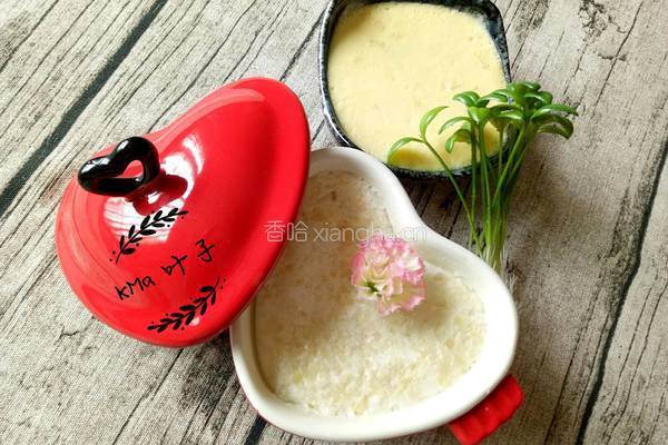 杏仁牛奶炖双蛋的做法图解5