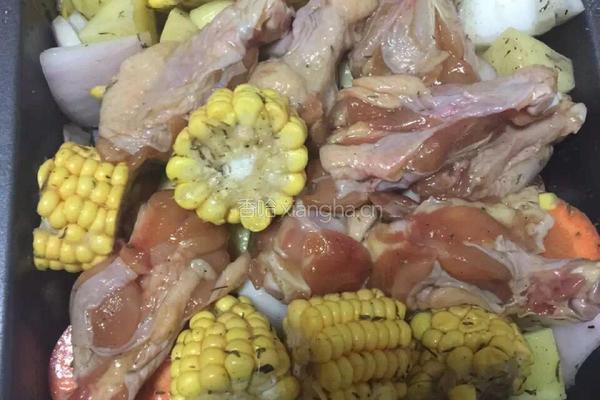 鲜蔬烤鸡腿的做法图解3