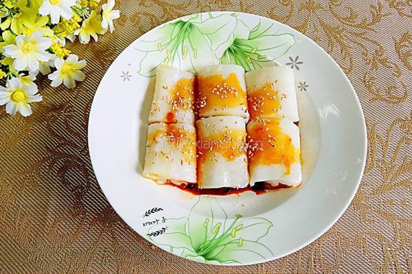 鸡蛋肠粉的做法图解6