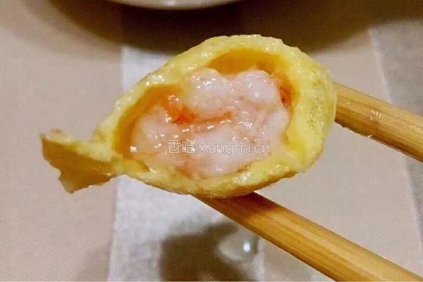 虾泥鸡蛋饺的做法图解7